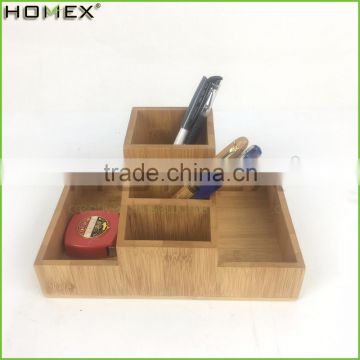 Bamboo Desktop Office Storage Organizer on Tabletop/Homex_FSC/BSCI Factory