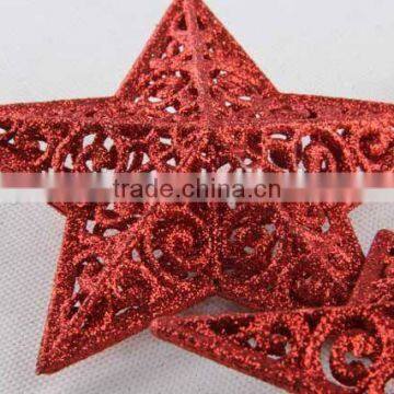 2PC Christmas Decoration Hollow Pentagram Christmas Ornaments Pendant photo-3