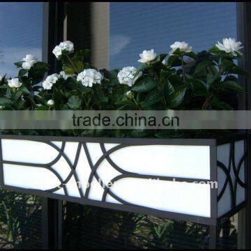 wrought iron window box