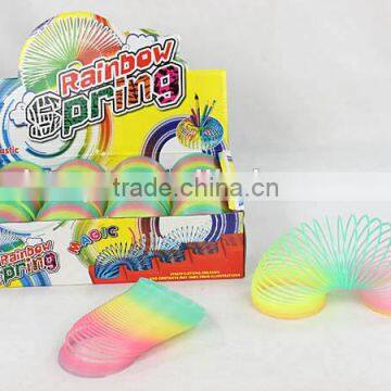 hot sale plastic magic rainbow spring kids educational toys/hot sale promotional gift magic rainbow circle