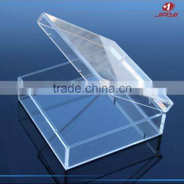 Alibaba China wholesale small clear acrylic box with lids