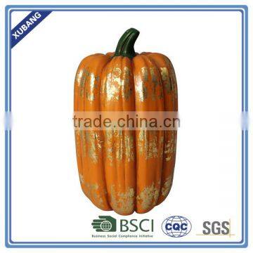 slim pumpkin with gold POLY RESIN TABLE TOP