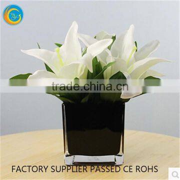 Cube Glass Candlestick Holders Vase photo-2