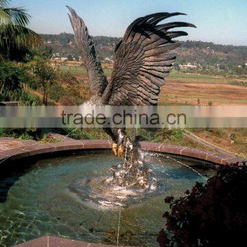 High quality bronze garden fountain eagle water fountain