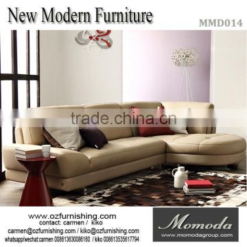 Leather europe modern living room sofa