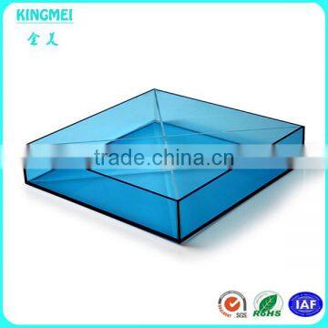 Cheap Purple Colored Acrylic Serving Tray Wholesale Colorful Plexiglass Tray photo-3