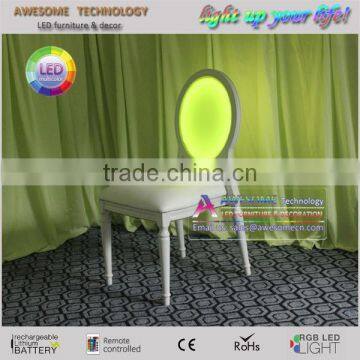 Round Back Ghost Aluminum Chair for Dining
