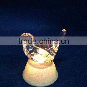 Craft LED 7colors Changing Acrylic Crystal Animal Toys Birds Gift for Sale photo-5