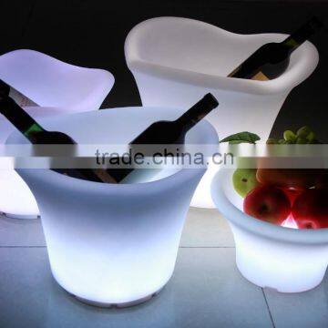 Coloring changing led furniture bar table disco wine pot ice bucket beer storage