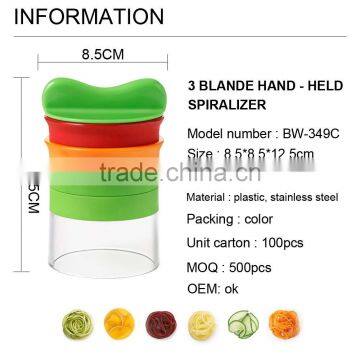 2017 3 Blade Magic Rotary Vegetable Spiral Slicer Kitchen Gadget photo-3