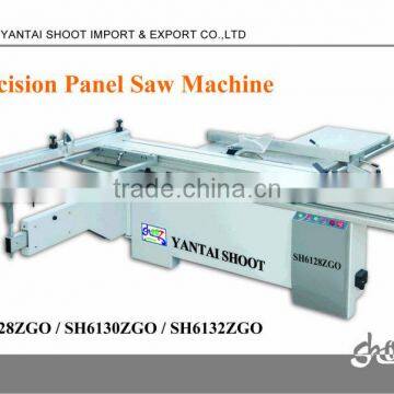 wood cutting panel saw SH6128ZGO with 2800x320mm Europe Style Column Guide Rail and 90degree tilting and 4kw motor