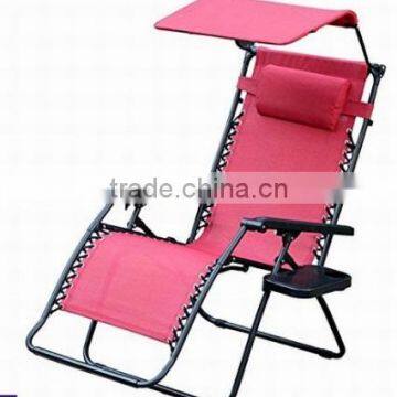 Adjustable Canopay Cup Holder Zero Gravity Chair photo-5