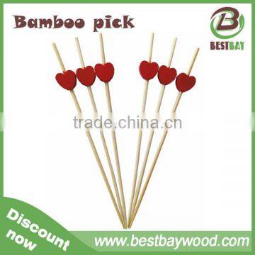 Chistmas Party Cocktail Decoration Heart-shaped Bamboo Skewers,bamboo Skewers Wholesale photo-4