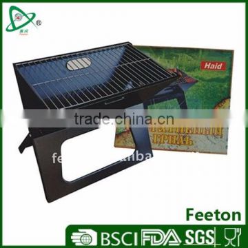 Folded homemade charcoal bbq grills