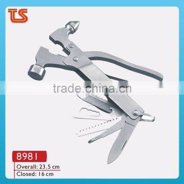 2014Stainless steel survival hammer/multi tools/multi tool with hammer