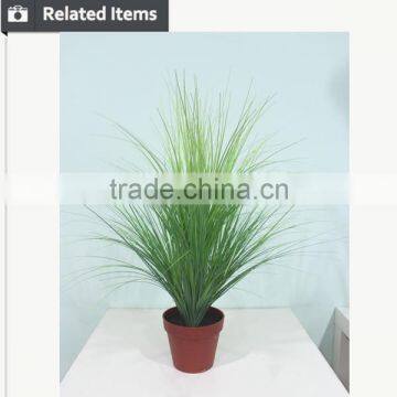 Decorative Artificial Flocking Grass Onion Grass Artificial Grass in Pot for Home and Office photo-4