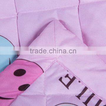 2016 Lovely Cartoon Style Summer Comforter Quilts Blanket/pink Smile Design/twin Full Queen King Size Quilts photo-5