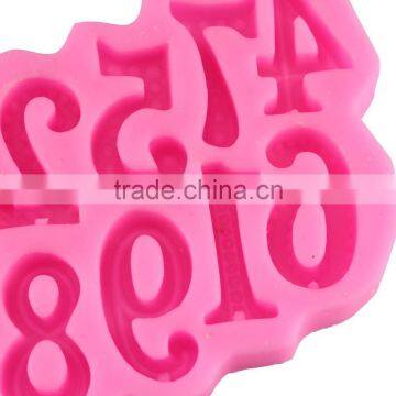 Silicone Fondant Chocolate Mold 0-9 Digital Arts Tool DIY Fondant Cake Mold 1688 Agent photo-3