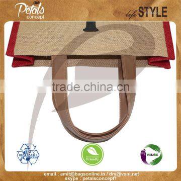 Three Bottle Wine Bag With Window & PU Leather Handle photo-3
