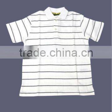 Organic Kids Stripes Polo T Shirt