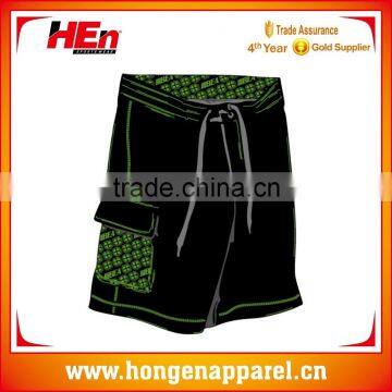 Hongen apparel USA custom brand full colour beach shorts, best quality fishing shorts