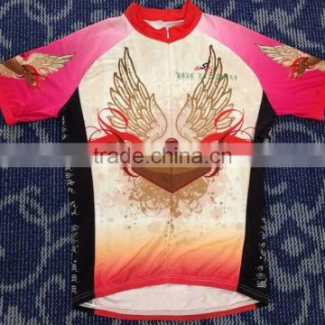 Hongen apparel OEM high quality women cycling jersey/cycling wear with breathable