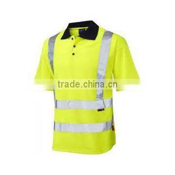 hi Vis Polo Shirt Short Sleeve Polo Shirt Reflective T-shirt photo-6