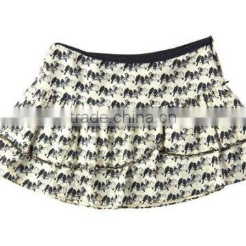 Pleates Short Ruffle Print Elegent High Quality Garment Factory Corset Tutu Skirt photo-4