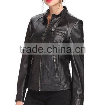 New Arrival American Style Custom Made Cow Leather Jacket Wholesale Price photo-3