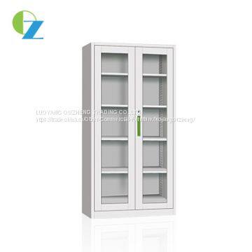 Luoyang New Style Glass Door Steel Office Cupboard With Shelves photo-2