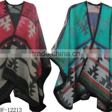 Fashion knit geometrical cashmere pashmina shawl