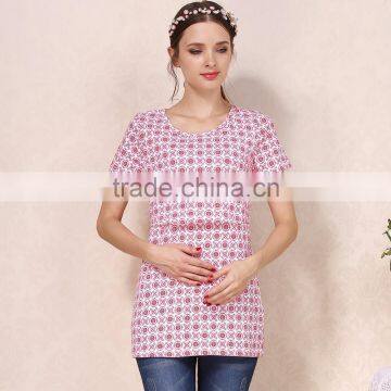 Wild Maternity Tops Printing Breastfeeding Clothing Street Style Nursing T-shirts