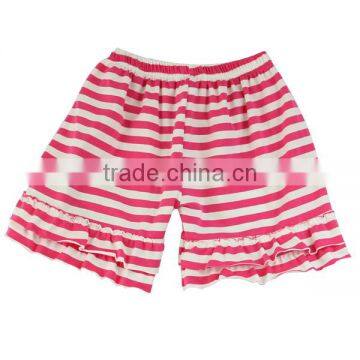 Wholesale Baby Ruffle Shorts White and Black Stripe Girl Shorts Ruffle Icing Shorts photo-2