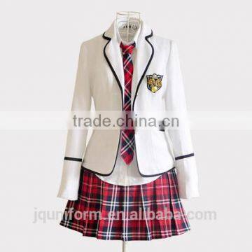 Juqian Wholesale Factory Price Blazer Suits Design School Uniform/Customized Western Style Blazer Nice High School Uniform photo-4
