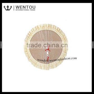 Wholesale Red Burlap Santa Tree Skirt photo-2