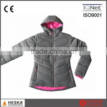 Melange Color Padded Insulated Jacket Women Winter Jacket photo-2