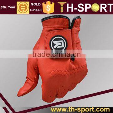 Soft cabretta leather durable golf glove unisex