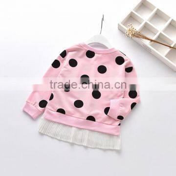Wholesale Kids Girl T-shirts With Polka Dot Girls Fashion Clothes photo-4
