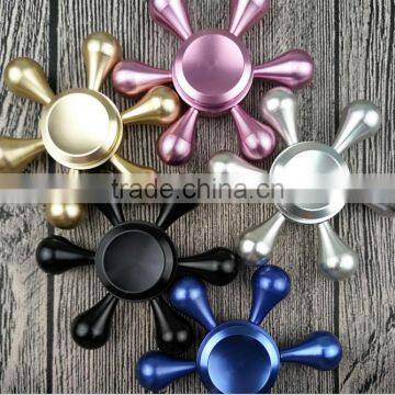 Spot New Decompression Clover Finger Spiral Metal Finger Gyro Aluminum Finger Gyro photo-6