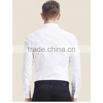 Wholesale 100% Cotton White Shirts for Men Slim Fit Men Shirt photo-3