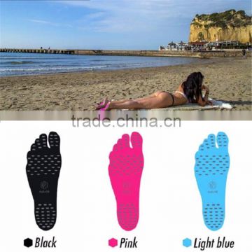 flexible anti-slip NAKEFIT Stick-on Soles Adhesive Foot Pads Feet Sticker Flexible Feet Protection anti-cutting sticky pads