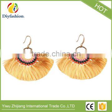 Hot Fringed Statement Earrings For Women Wedding Gifts Boho Tassel Drop Dangle Earrings Jewelry photo-6