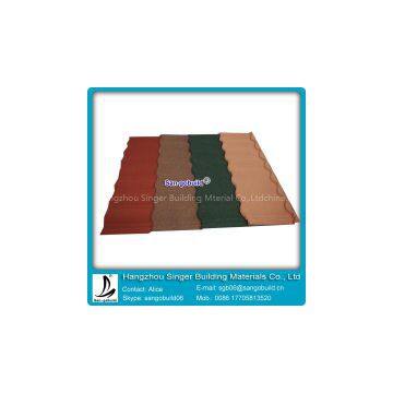 Coloful Sand Stone Coated Roof Tile/Aluminum Zinc Roofing Shingle/Classical Coated Steel Roof photo-3