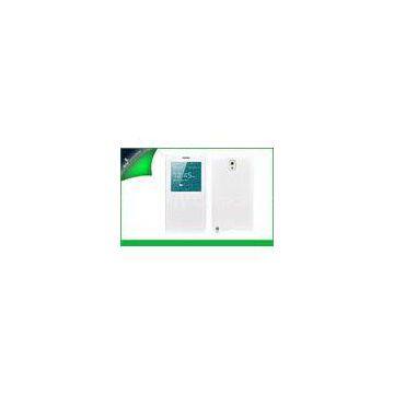 Fashion White Samsung Galaxy Note 3 Phone Cases With Sleep / Wake Up Function
