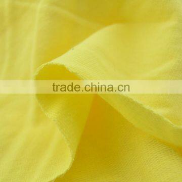 fabric factory yellow knit combed cotton eco-friendly T shirt fabric