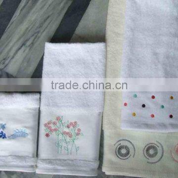 Embroidered Cotton Towels Sets