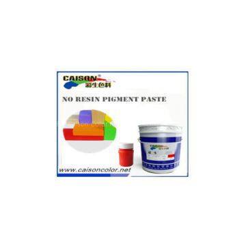 Orange red water based pigment paste without resin，liquid textile binder for textile screen printing