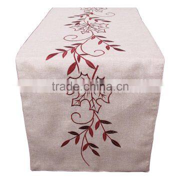 Nice Embroidery Designs Maple Leaf Table Runner for Decoration photo-5