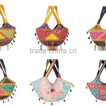 rajasthani embroidery patchwork bag for USA market