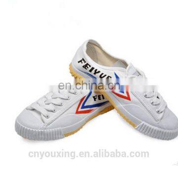 Chinese white rubber Feiyue canvas kungfu shoes